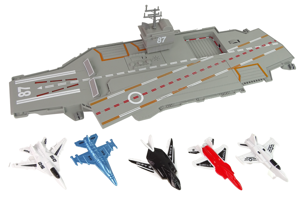 Aircraft Carrier Jets 5 Pcs Sound Lights