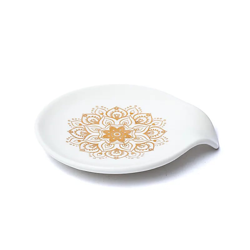 Suport pliculețe de ceai Mandala alb -- 115x10x2 Pachet 2 buc - 11,5x10x2 Pachet 2 buc