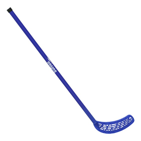Hockey-/Unihockeyschläger mit rundem Griff, blau