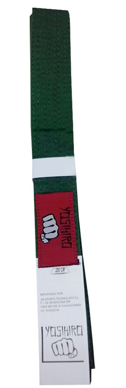 Belt Karate/judo Yosihiro 100% Cotton Verde ADULTO