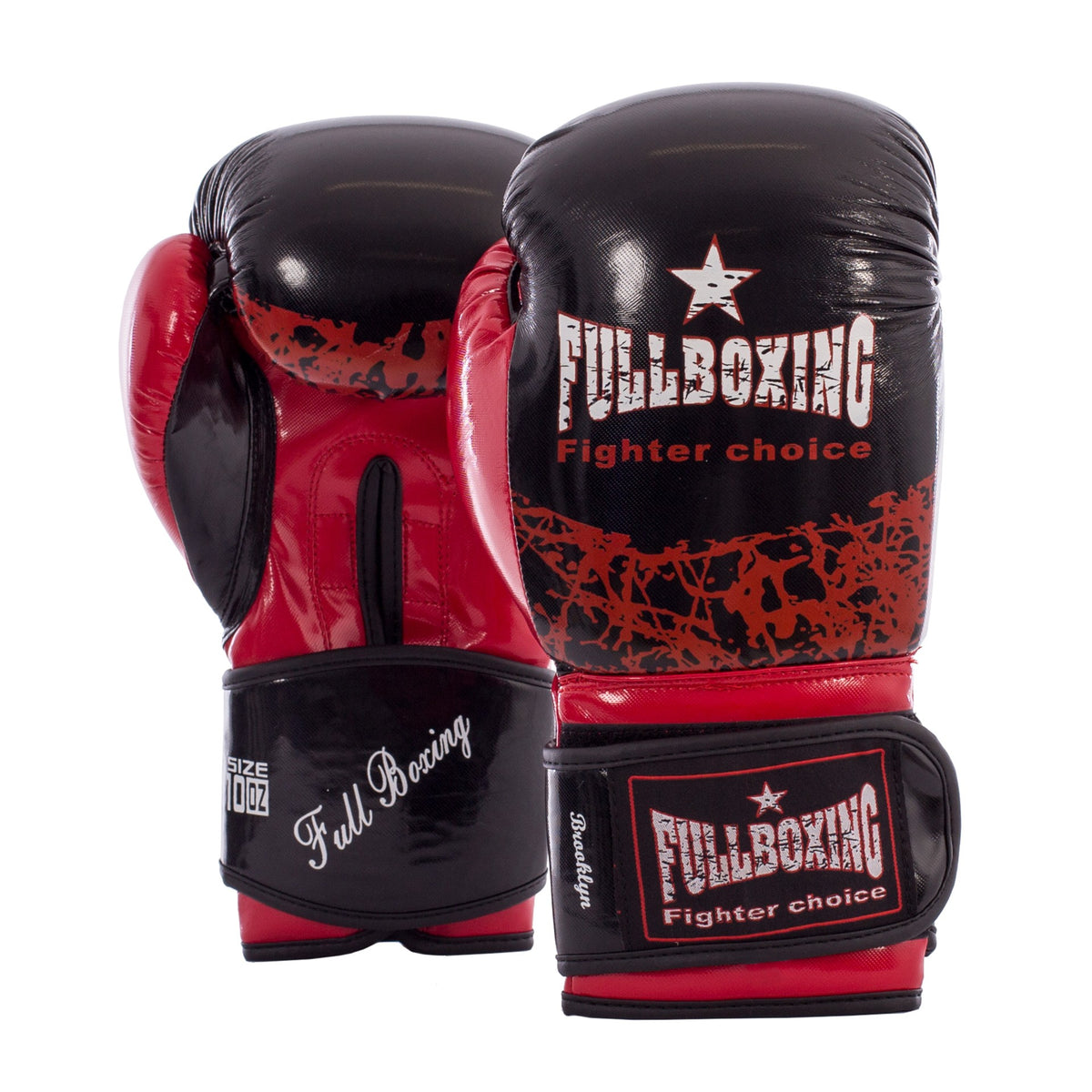 Rękawice bokserskie Fullboxing Brooklyn Negro/Rojo 10 Oz