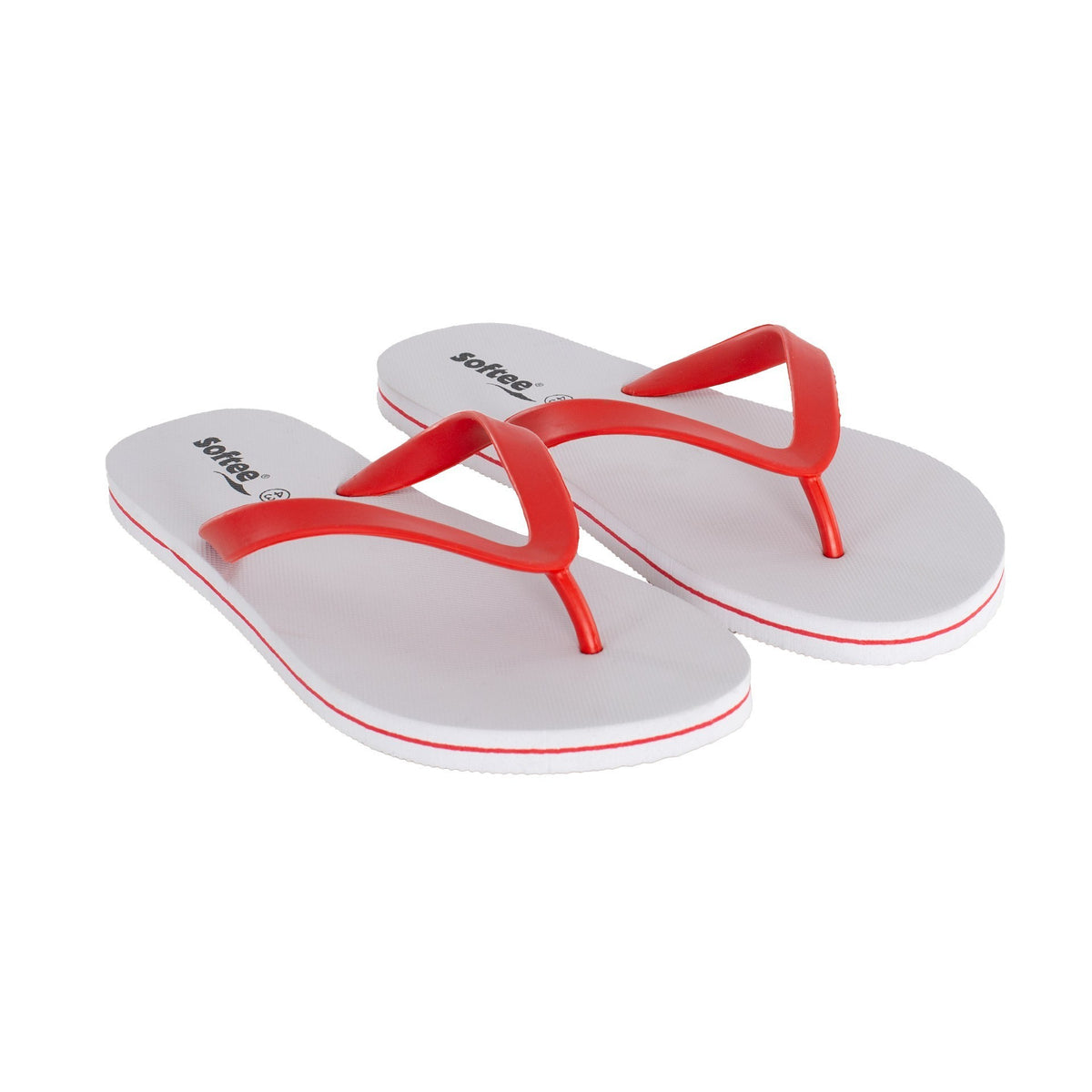 Softee Coconut Flip Flops Blanco/Rojo