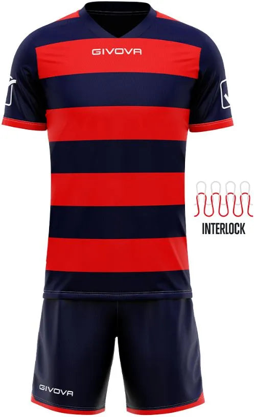 Sports Set Givova Rugby Blue-red Blue