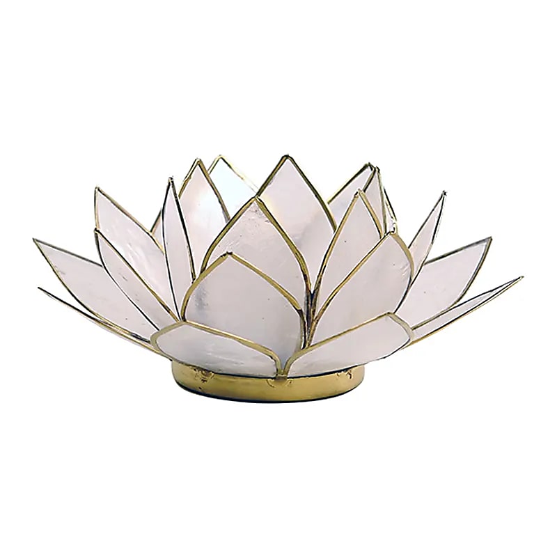 Lotus Atmospheric Light Natural Gold Trim - 13.5 Cm