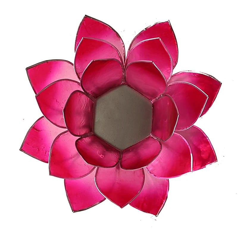 Lotosowa, klimatyczna jasnoróżowa srebrna lamówka - 13,5 cm
