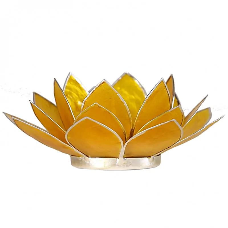 Lotus Atmospheric Light Chakra 3 Trim Galben Argintiu - 13,5 Cm