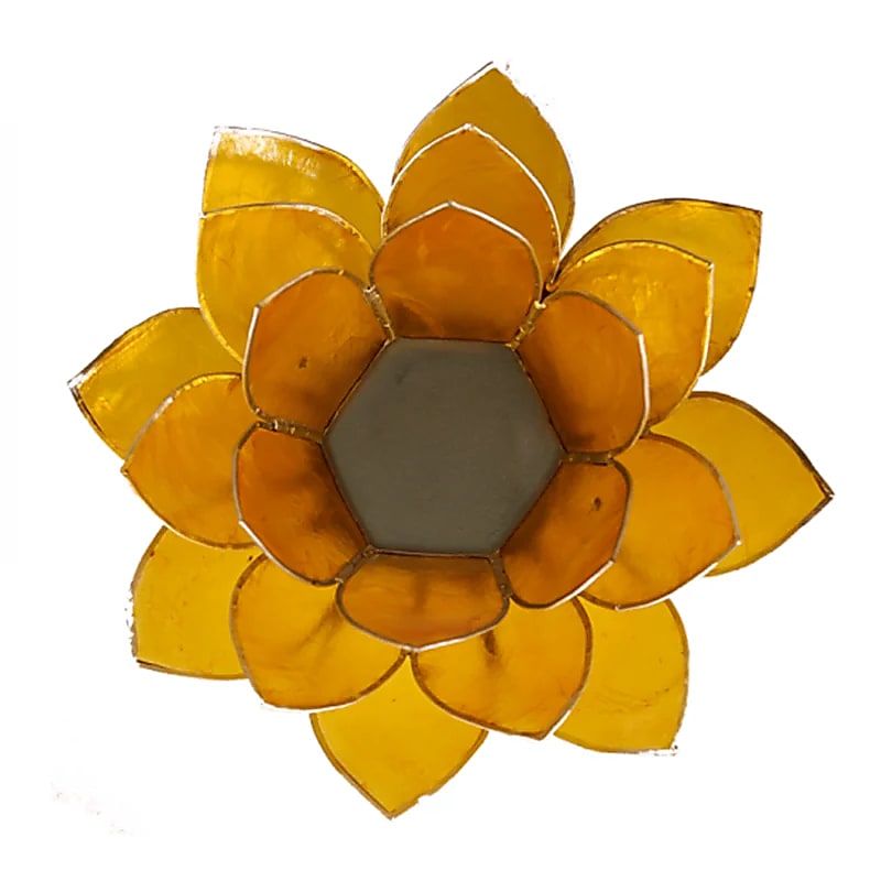 Lotus Atmospheric Light Chakra 3 Trim Galben Argintiu - 13,5 Cm