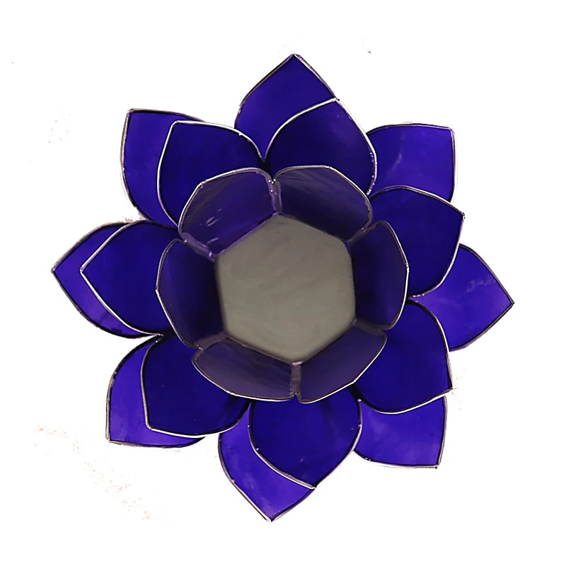 Lotus Atmospheric Light Chakra 6 Trim Argintiu Indigo - 13,5 Cm