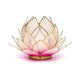 Adorno dorado rosa claro/rosa claro loto grande - 15x105 cm - 15x10,5 cm