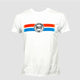 Camiseta Manga Corta Miler Hombre Iffley Road Tejido Dry Sublimación Blanco