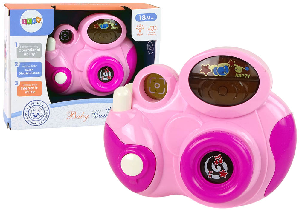Interactive Photo Camera For Your Baby Melodies Of Light And Sounds Colour Pink