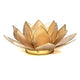 Lotus Atmospheric Light Smoked/béžová zlatá ozdoba – 13,5 cm
