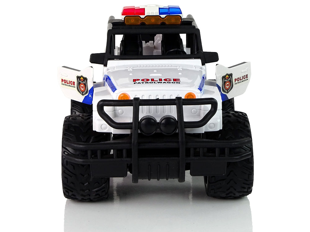 R/c Remote Controlled Car Jeep Police Patrol With Opening Doors