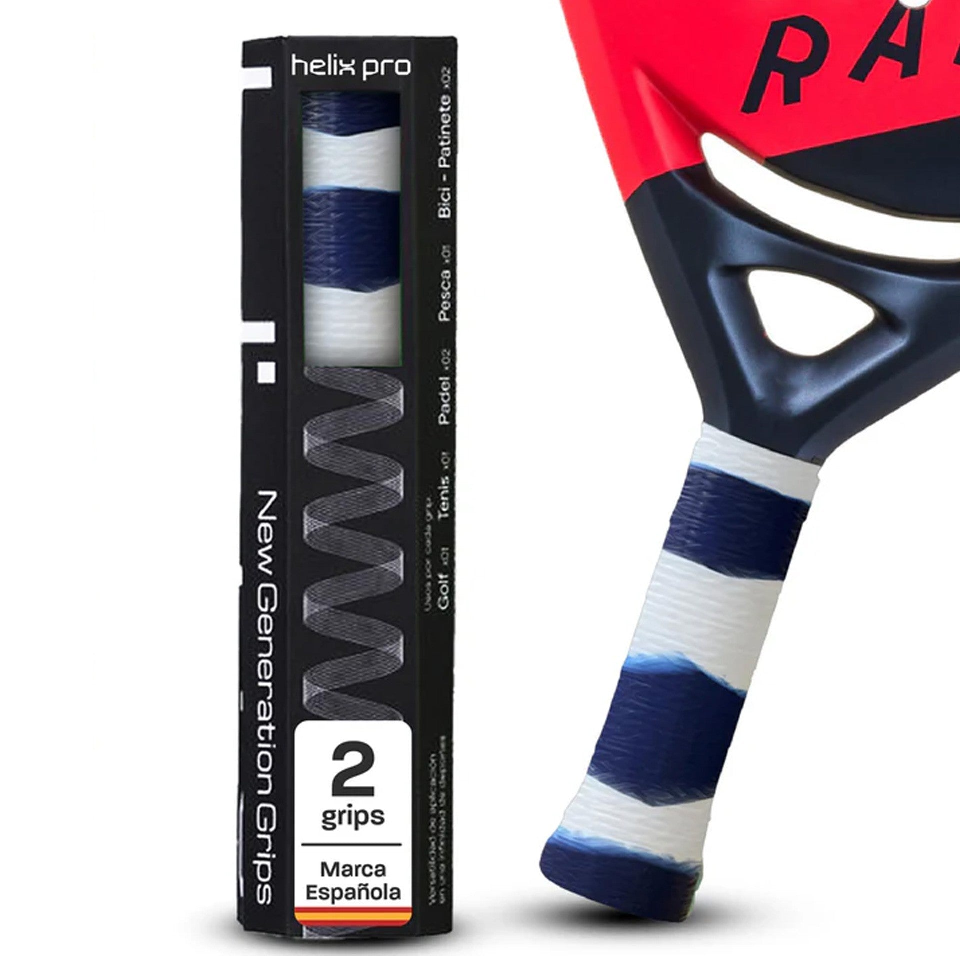 Grip Pádel Helix Pro Albastru/Alb
