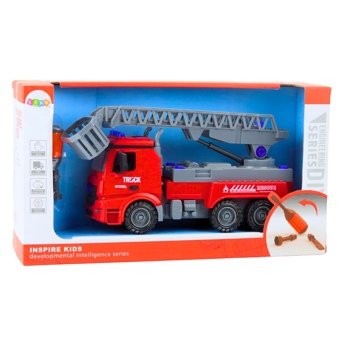 Fire Department Truck Diy Screwdriver Red