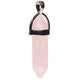 Pingente Quartzo Rosa - pacote de 5 peças - 4 cm