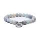 Mala/гривна Amazon Stone Elastic With Lotus --пакет от 2 бр. - 0,8 см