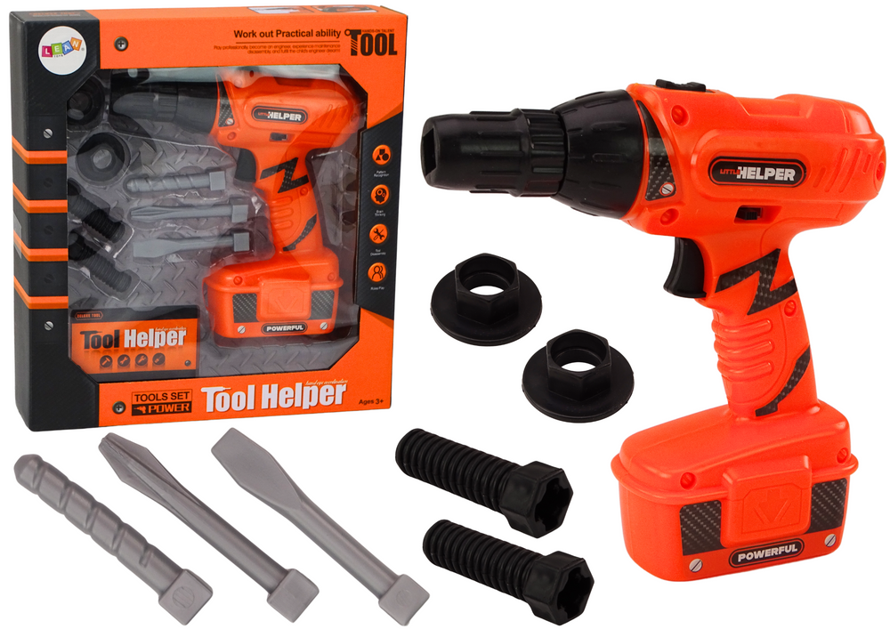 Diy Battery Powered Drill Orange Drills Screws
