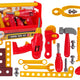 Tool Box Hammer Pliers Red