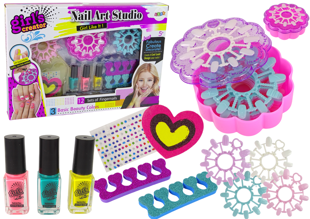 Nail Styling Set For Little Ladies Nail Art Studio