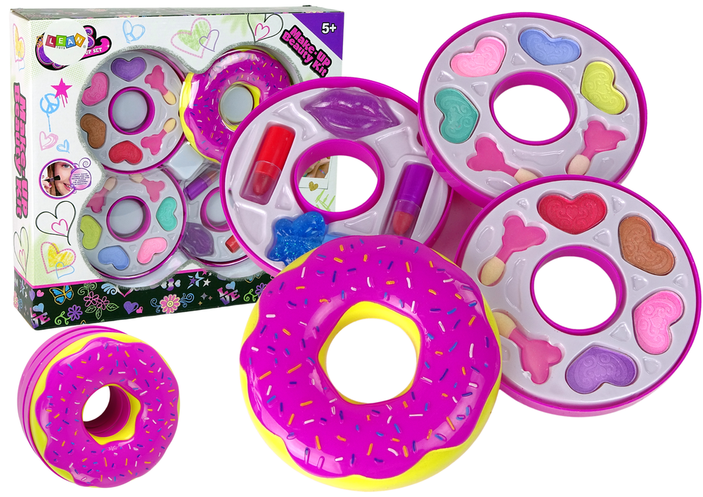Donut Eye Shadow Lipstick Palette For Kids