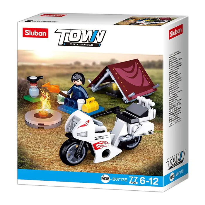 Играчка Sluban Biker с палатка