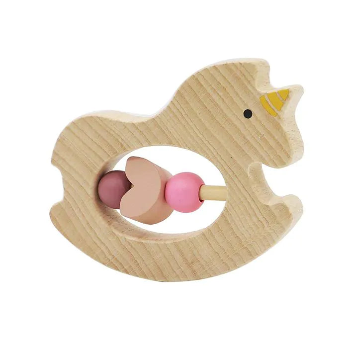 Dřevěná zvířecí chrastítka