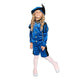 Black Pete Costume Blue/black