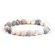 Мала/гривна Pink Zebra Jasper Elastic-пакет от 2 бр.-0.8 см