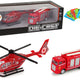 Fire Brigade Helicopter Pull Set Red