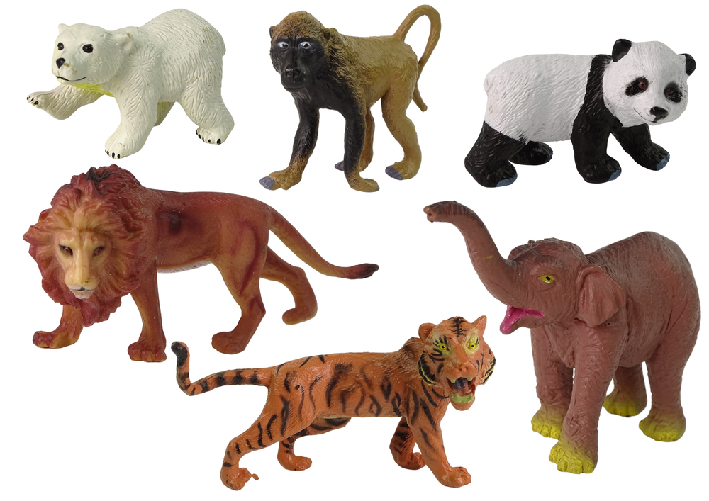 Set Of 6 Wild Animals Figures Animals Of The World