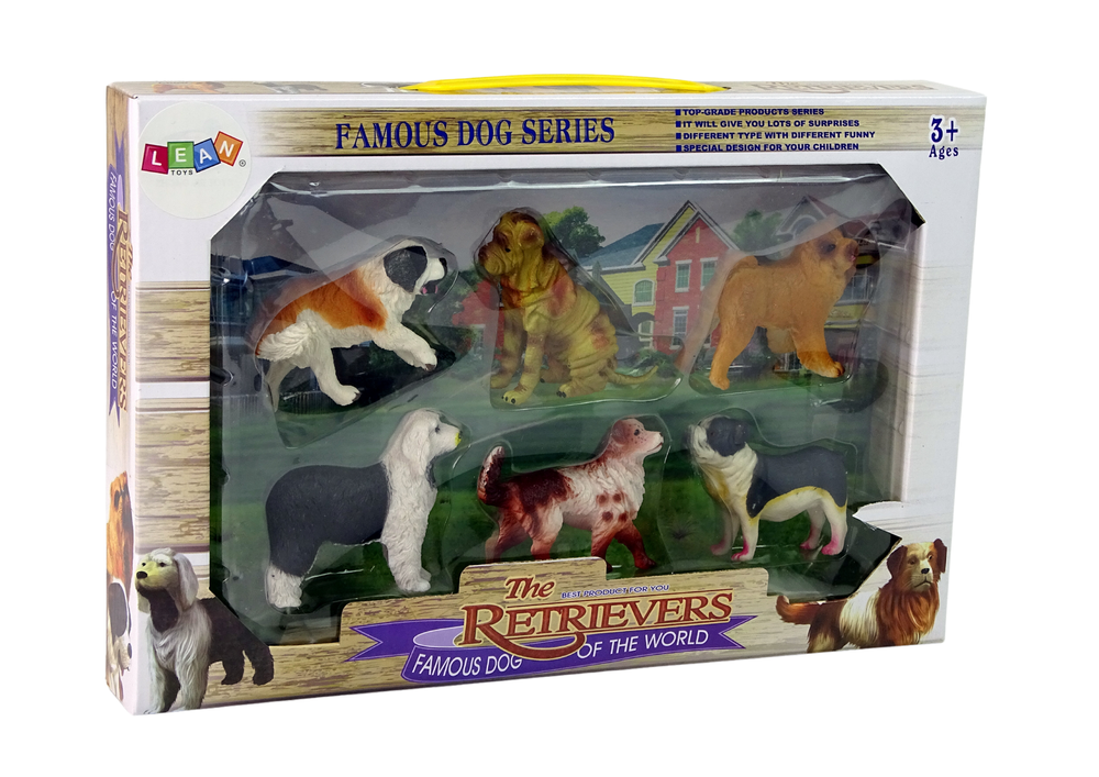 Set Of Dog Figurines Dogs Of Breeds 6 Elements