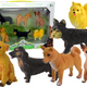 Set Of 6 Figures Purebred Dogs Famous Dog Of The World