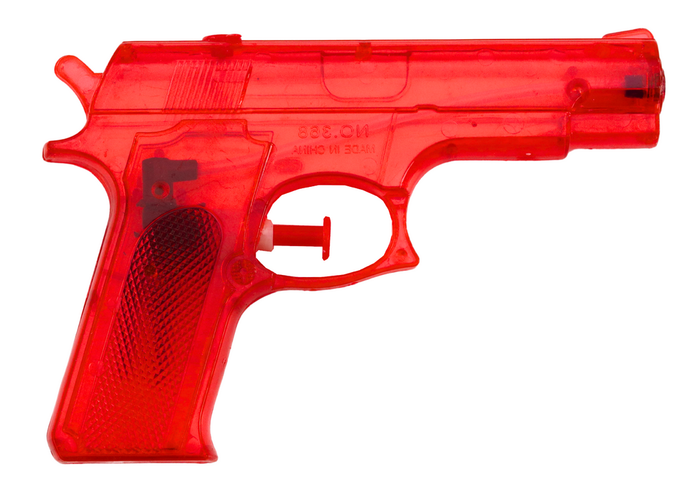 Pistola Ad Acqua Piccola In Plastica Rossa 15 Cm X 10,5 Cm