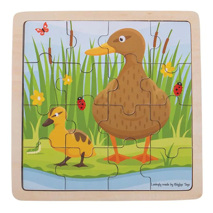Пъзел Bigjigs Duck And Duckling