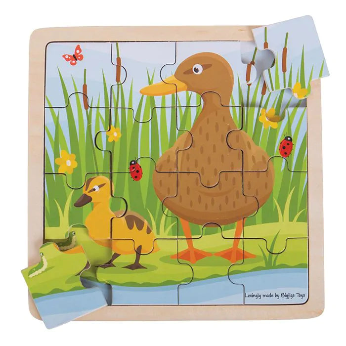 Пъзел Bigjigs Duck And Duckling