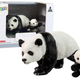 Set Of 2 Panda Figures With A Young Panda Animals Of The World Series