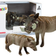 Set Of 2 Figures African Warthog With Young Animals Of The World Series