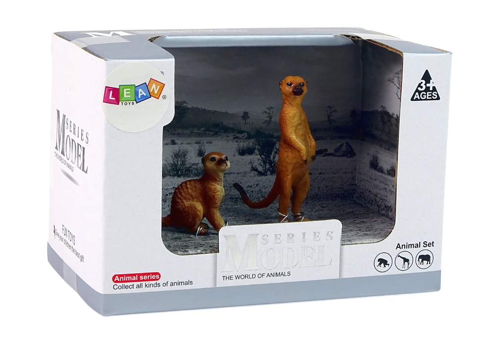 Set Of 2 Figures Of A Surykat Animals Of The World Series