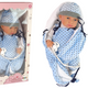 Baby Doll 46 Cm Blue Dummy Star Blanket