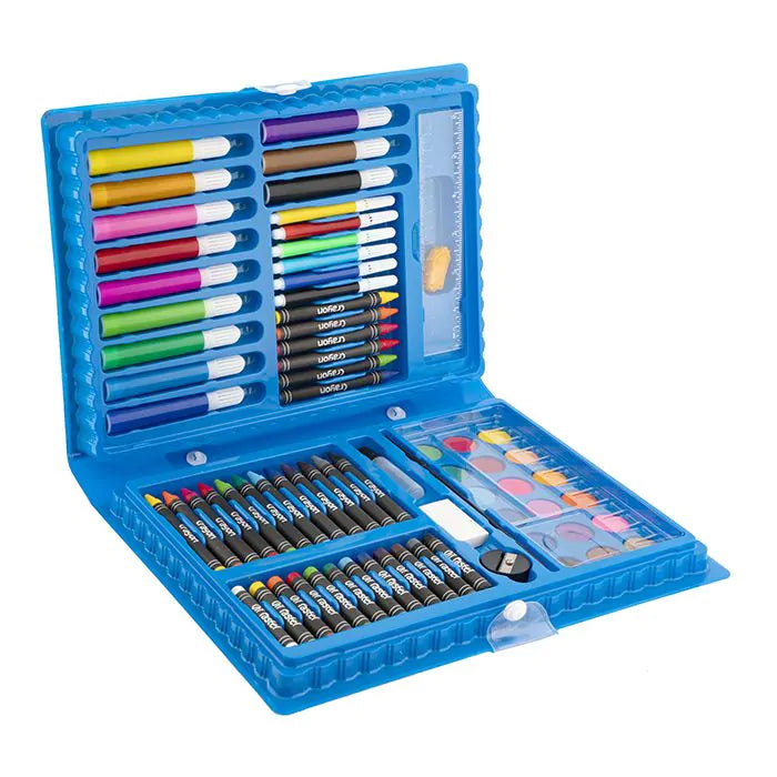 80-piece Coloring Set Of Markers Crayons And Paint