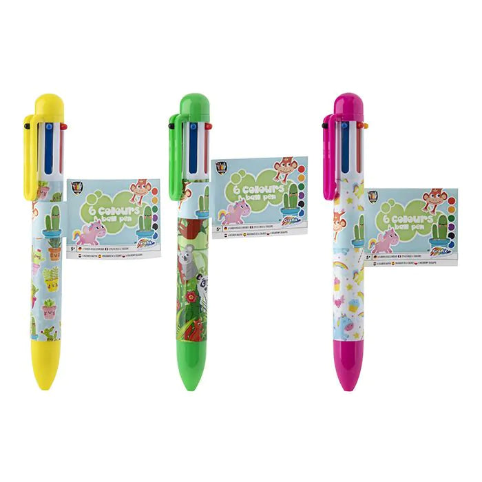 6 Colored Pens