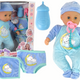 Baby Doll Sound Dummy Bib Blue Cat Pyjamas