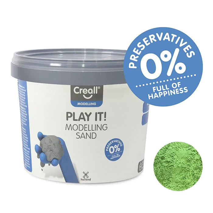 Creall Creall Пясък за моделиране зелен 750гр