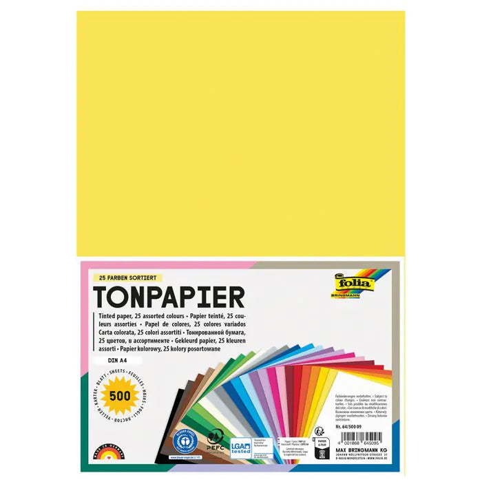 Drawing Paper A4 500 Sheets 130g 25 Colors