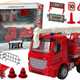Fire Brigade Set Crane Road Signs Firefighter