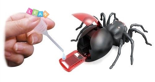 Creative Saltwater Powered Spider Kit Diy Black