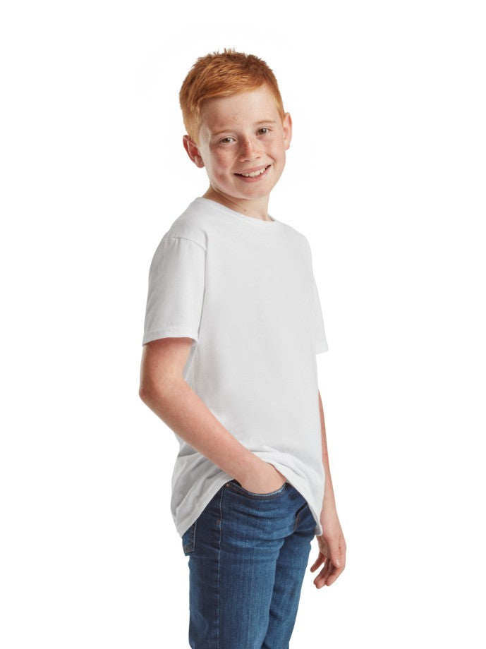 Fruit Of The Loom Kids Iconisch 150 T T-shirt Blanco