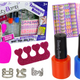 Nail Painting Set Nail Lacquers Glitter Stickers Rings