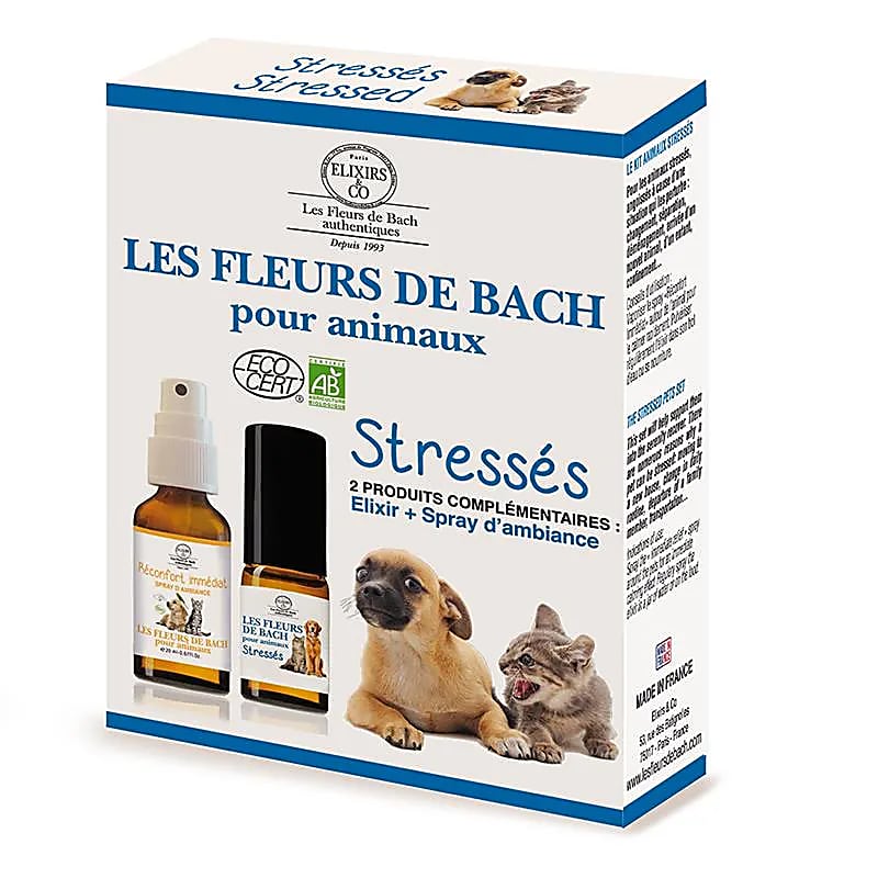 Conjunto de Flores de Bach para Animais Estressados Orgânico - 10/20ml